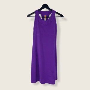Lucy Purple Racerback Mini Active Sleeveless Dress Small
